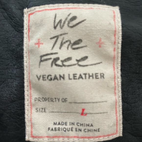 We the Free Vegan Leather Oversized Moto Jacket - Picture 3 of 5